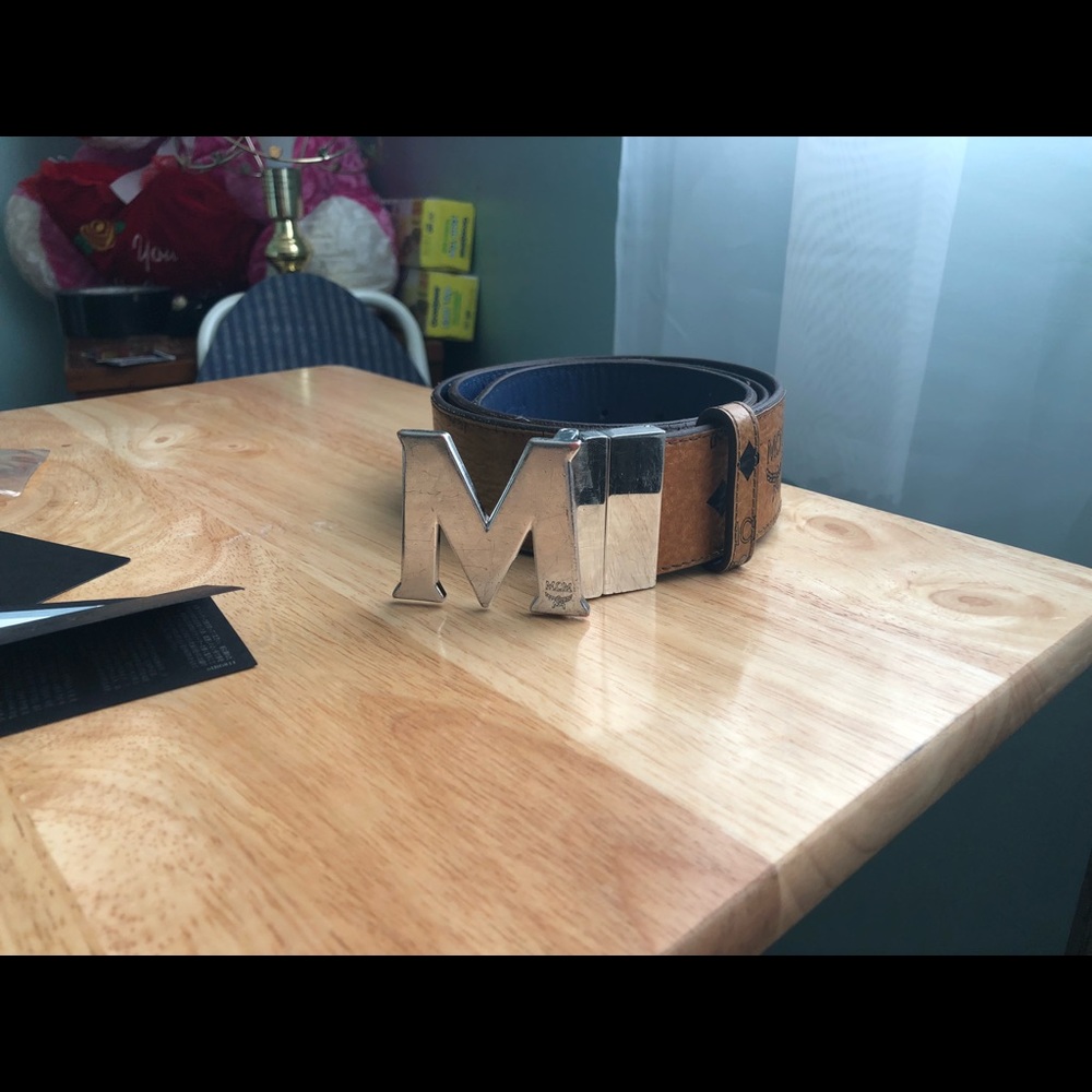 Official Reversible MCM Belt (blue)